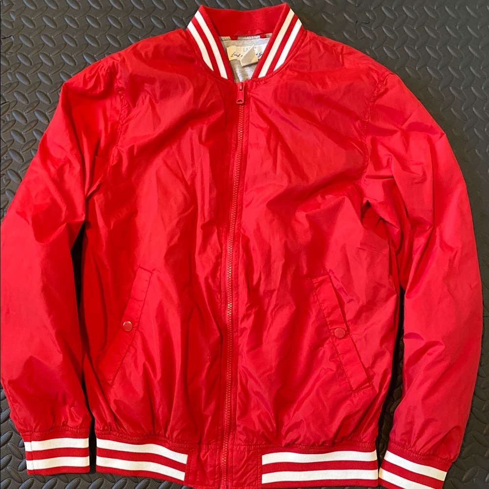 Mens Small Red Bomber Jacket from H&M